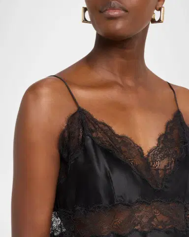 Nili Lotan Felicie Lace Silk Cami Top | Thumbnail 4 Nili Lotan Felicie Lace Silk Cami Top | Thumbnail 4
