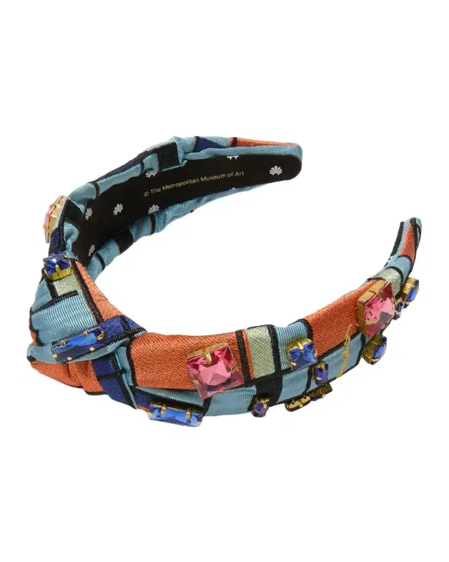 x The Met Mondrian "Composition" Knotted Headband
