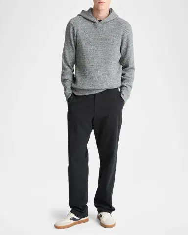 Vince Men's Brushed Waffle Hoodie | Thumbnail 2 Vince Men's Brushed Waffle Hoodie | Thumbnail 2