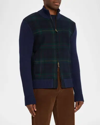 Polo Ralph Lauren Men's The Polo Tartan Full-Zip Sweater | Thumbnail 3