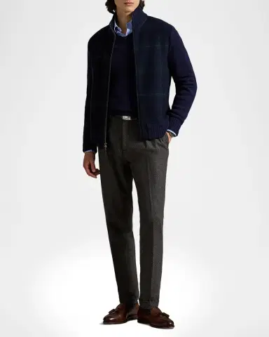 Polo Ralph Lauren Men's The Polo Tartan Full-Zip Sweater | Thumbnail 5
