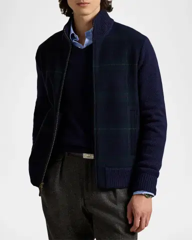 Polo Ralph Lauren Men's The Polo Tartan Full-Zip Sweater | Thumbnail 7