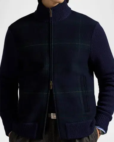 Polo Ralph Lauren Men's The Polo Tartan Full-Zip Sweater | Thumbnail 9