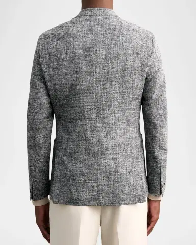 Reiss Men's Textured Melange Slim-Fit Jacket | Thumbnail 2 Reiss Men's Textured Melange Slim-Fit Jacket | Thumbnail 2