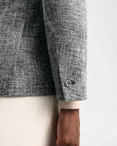 Reiss Men's Textured Melange Slim-Fit Jacket | Thumbnail 5 Reiss Men's Textured Melange Slim-Fit Jacket | Thumbnail 5
