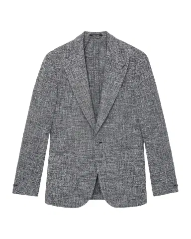 Reiss Men's Textured Melange Slim-Fit Jacket | Thumbnail 1 Reiss Men's Textured Melange Slim-Fit Jacket | Thumbnail 1