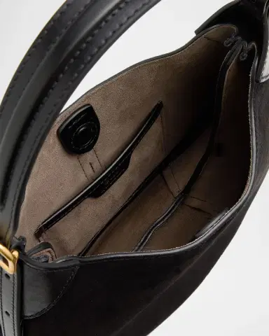 Polo Ralph Lauren Polo ID Suede Small Shoulder Bag | Thumbnail 4 Polo Ralph Lauren Polo ID Suede Small Shoulder Bag | Thumbnail 4