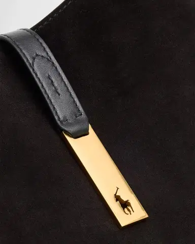 Polo Ralph Lauren Polo ID Suede Small Shoulder Bag | Thumbnail 6 Polo Ralph Lauren Polo ID Suede Small Shoulder Bag | Thumbnail 6