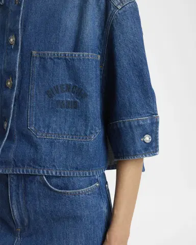 Givenchy Cocoon Short Sleeve Denim Shirt | Thumbnail 5
