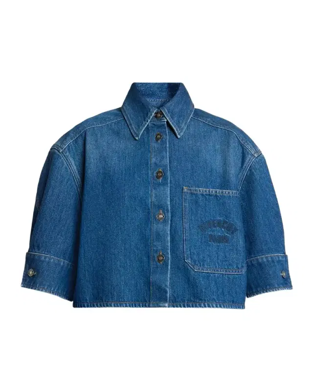 Cocoon Short Sleeve Denim Shirt