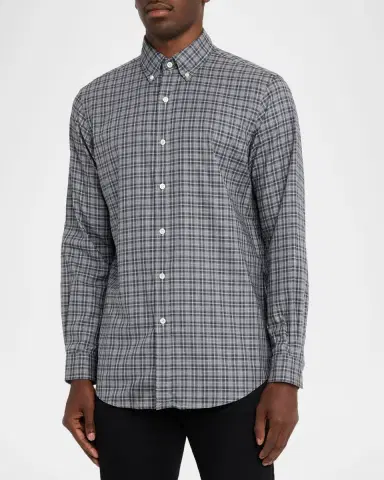 Polo Ralph Lauren Men's Classic Fit Plaid Twill Button-Down Shirt | Thumbnail 4