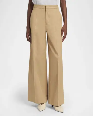 Jil Sander Mid-Rise Cotton Wide-Leg Pants | Thumbnail 4 Jil Sander Mid-Rise Cotton Wide-Leg Pants | Thumbnail 4