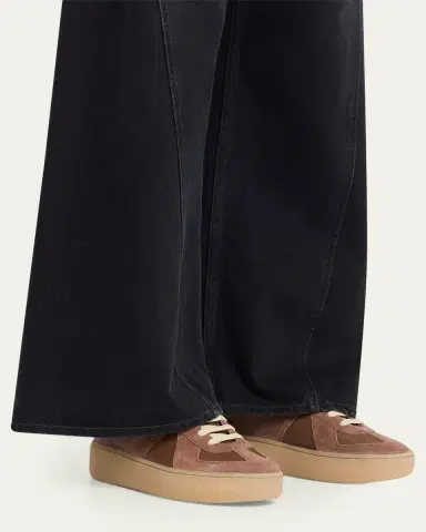 Maison Margiela Replica Mixed Leather Platform Sneakers | Thumbnail 2 Maison Margiela Replica Mixed Leather Platform Sneakers | Thumbnail 2