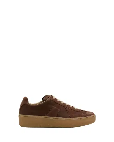 Maison Margiela Replica Mixed Leather Platform Sneakers | Thumbnail 1 Maison Margiela Replica Mixed Leather Platform Sneakers | Thumbnail 1