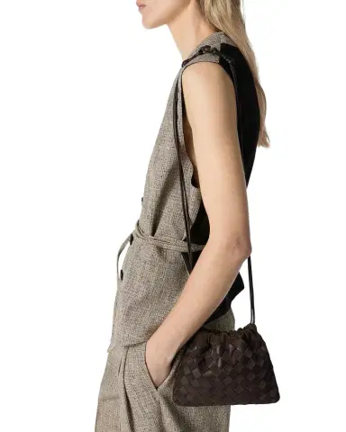 Bottega Veneta Small Leather & Suede Pouch Bag | Thumbnail 1