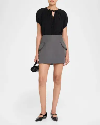 Jil Sander Two Pockets Mini Skirt | Thumbnail 2 Jil Sander Two Pockets Mini Skirt | Thumbnail 2