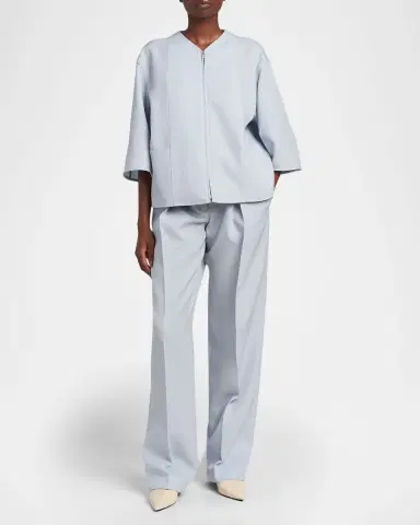 Jil Sander 3/4-Sleeve Zip Jacket | Thumbnail 2