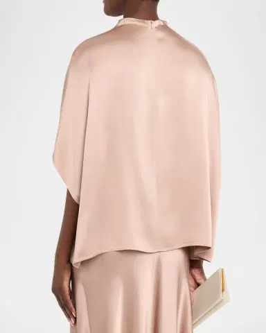 Lapointe Satin Cape Tee | Thumbnail 3