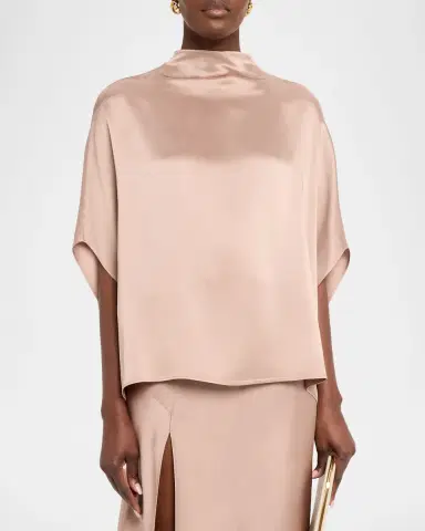 Lapointe Satin Cape Tee | Thumbnail 4