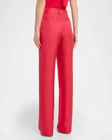 Lapointe Silky Twill Belted Pants | Thumbnail 3 Lapointe Silky Twill Belted Pants | Thumbnail 3
