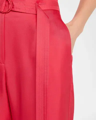 Lapointe Silky Twill Belted Pants | Thumbnail 4 Lapointe Silky Twill Belted Pants | Thumbnail 4