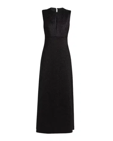 Jil Sander Metallic Velvet Slash Cutout Sleeveless Maxi Dress | Thumbnail 1