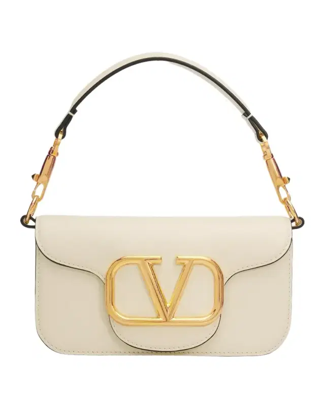 Valentino Garavani Loco Small VLogo Leather Shoulder Bag