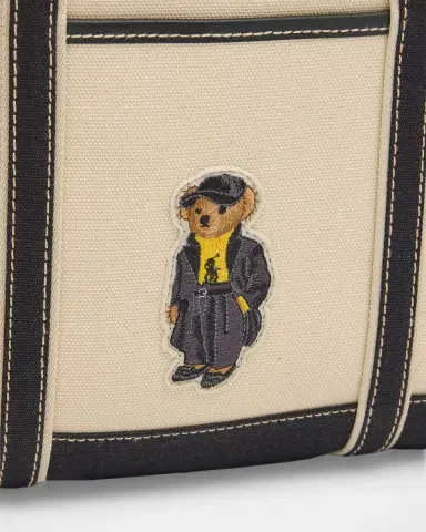 Polo Ralph Lauren Polo Bear Canvas Small Shopper Tote | Thumbnail 6 Polo Ralph Lauren Polo Bear Canvas Small Shopper Tote | Thumbnail 6