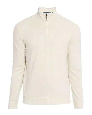 Polo Ralph Lauren Men's Textured Double-Knit Quarter-Zip Sweater | Thumbnail 1