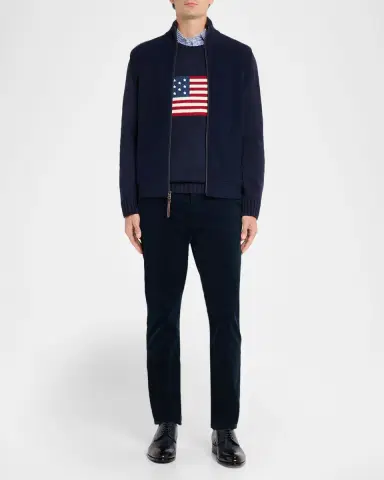 Polo Ralph Lauren Men's Hybrid Full-Zip Knit Sweater Vest | Thumbnail 2