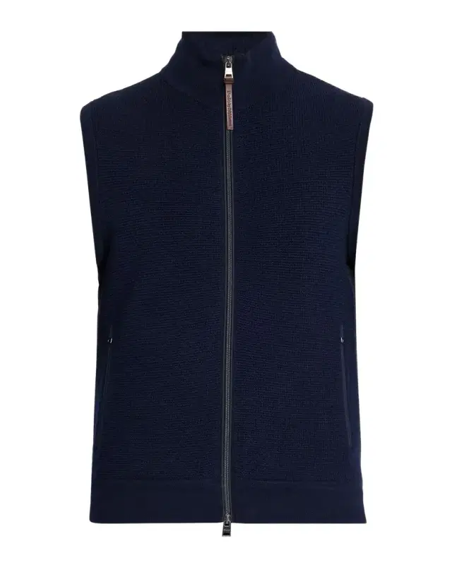 Polo Ralph Lauren Men 's Hybrid Full-Zip Knit Sweater Vest