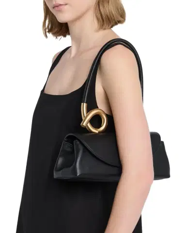Cult Gaia Azariah Sculptural Twist Leather Shoulder Bag | Thumbnail 1