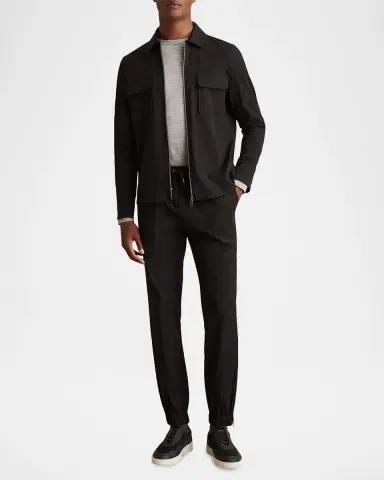 Reiss Men's Stretch Nylon Trousers | Thumbnail 2 Reiss Men's Stretch Nylon Trousers | Thumbnail 2