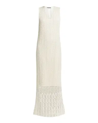 Jil Sander Crochet Knit Sleeveless Maxi Dress | Thumbnail 1 Jil Sander Crochet Knit Sleeveless Maxi Dress | Thumbnail 1