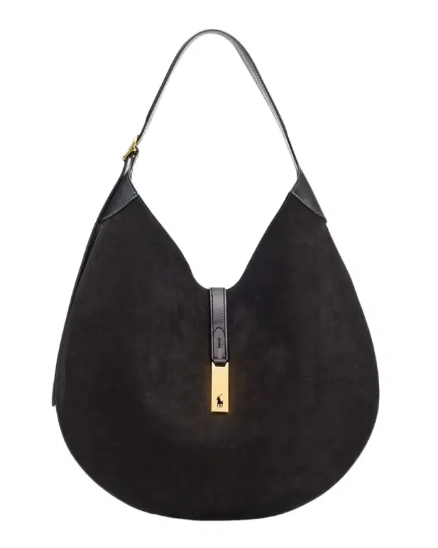 Polo Ralph Lauren Polo ID Suede Large Shoulder Bag