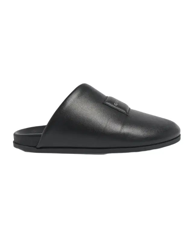 Men 's Puffy Nappa Leather Mules