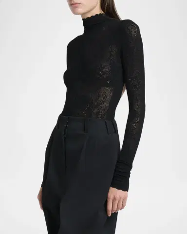 Givenchy High Neck Long Sleeve Bodysuit | Thumbnail 4