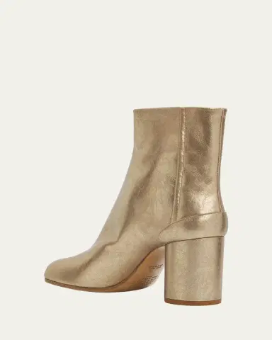 Maison Margiela 80mm Tabi Metallic Leather Split-Toe Ankle Boots | Thumbnail 4 Maison Margiela 80mm Tabi Metallic Leather Split-Toe Ankle Boots | Thumbnail 4