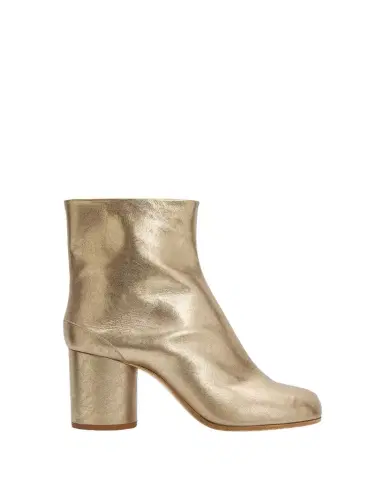 Maison Margiela 80mm Tabi Metallic Leather Split-Toe Ankle Boots | Thumbnail 1 Maison Margiela 80mm Tabi Metallic Leather Split-Toe Ankle Boots | Thumbnail 1