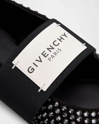 Givenchy Label Embellished Suede Ballerina Flats | Thumbnail 5 Givenchy Label Embellished Suede Ballerina Flats | Thumbnail 5