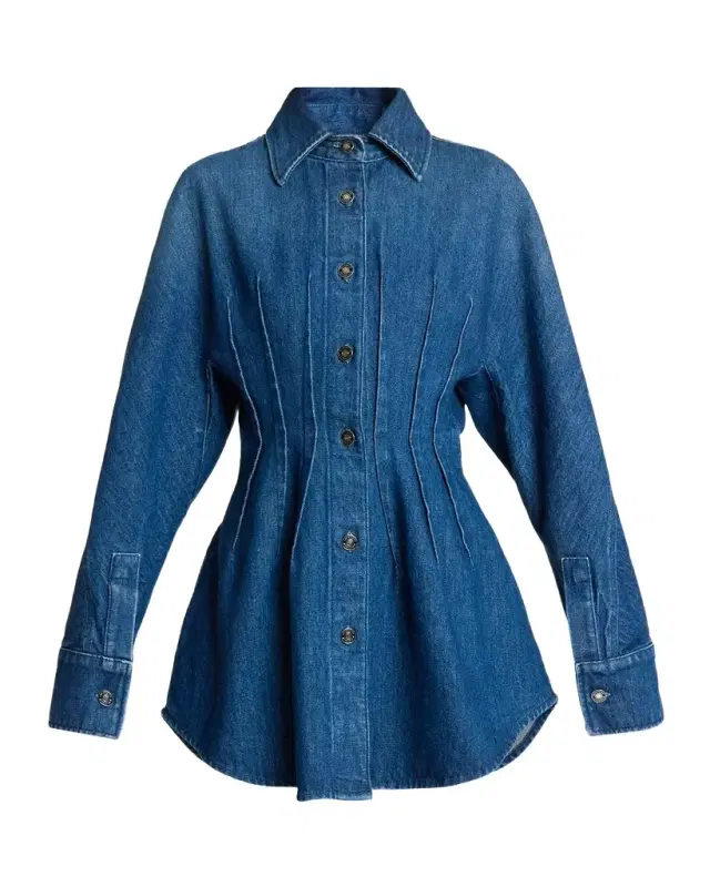 Short Waisted Denim Dress