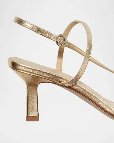 aeyde 65mm Elise Metallic Nappa Leather Sandals | Thumbnail 5