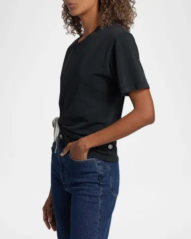 AREA Crystal Bow Short-Sleeve T-Shirt | Thumbnail 3