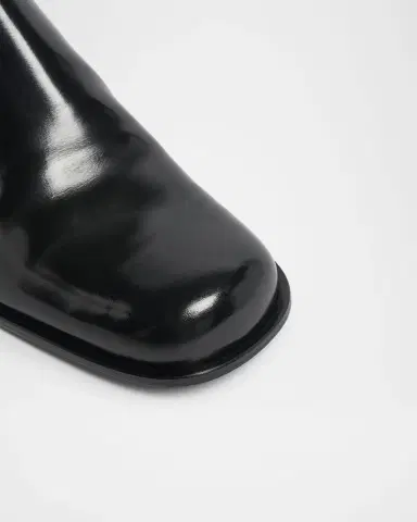 Givenchy Men's Tux Brushed Leather Chelsea Boots | Thumbnail 3 Givenchy Men's Tux Brushed Leather Chelsea Boots | Thumbnail 3