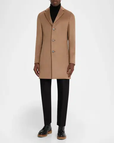 Reiss Men's Wool-Blend Gable Topcoat | Thumbnail 2 Reiss Men's Wool-Blend Gable Topcoat | Thumbnail 2