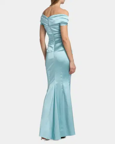 Talbot Runhof Draped Satin Duchesse Off-The-Shoulder Mermaid Gown | Thumbnail 3 Talbot Runhof Draped Satin Duchesse Off-The-Shoulder Mermaid Gown | Thumbnail 3