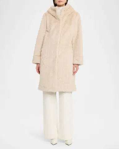 Kobi Halperin Myla Hooded Cable Faux Fur Coat | Thumbnail 2 Kobi Halperin Myla Hooded Cable Faux Fur Coat | Thumbnail 2