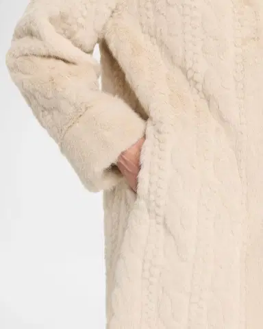 Kobi Halperin Myla Hooded Cable Faux Fur Coat | Thumbnail 5 Kobi Halperin Myla Hooded Cable Faux Fur Coat | Thumbnail 5
