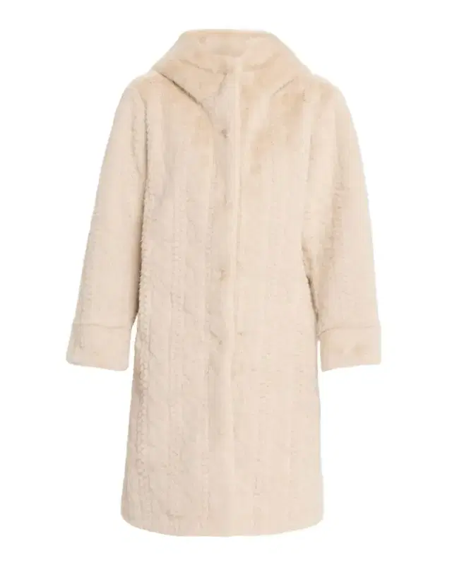 Kobi Halperin Myla Hooded Cable Faux Fur Coat