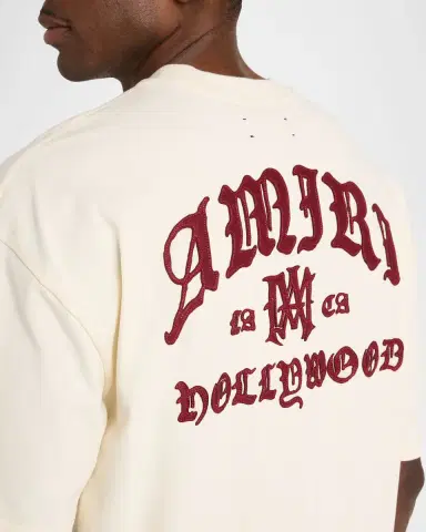 Amiri Men 's  Hollywood Applique Cotton T-Shirt | Thumbnail 5